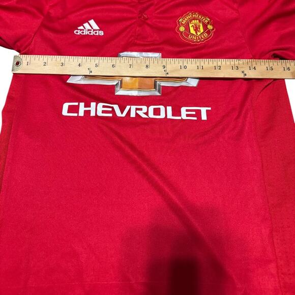 Adidas Manchester United Lukaku #9 Home Jersey Youth Size 24 (US Medium 7–8) Red - Picture 7 of 9